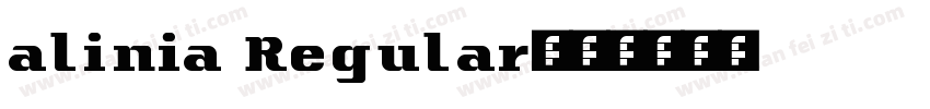 alinia Regular字体转换